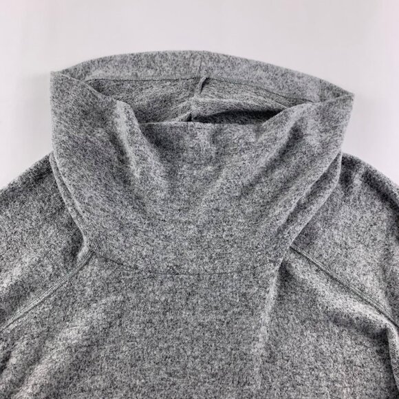 Torrid Gray Heather Super Soft Plush Cowl Neck Tunic Sweater 1X - Picture 5 of 7